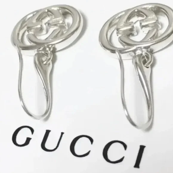 GUCCI Luxury Statement Double G earrings - Picture 5 of 5